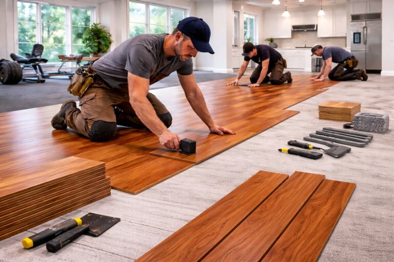 Cherry Floor Installation in King George County, VA