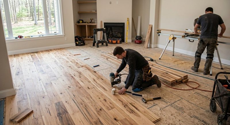 Hickory Floor Installation in Stafford, VA