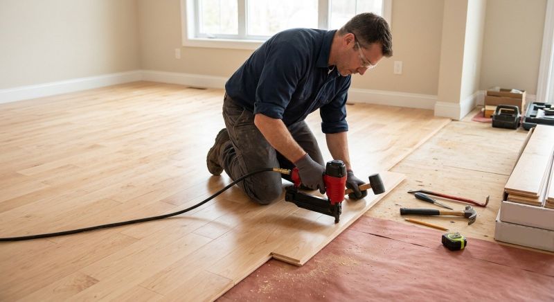Maple Flooring Installation in Burke, VA