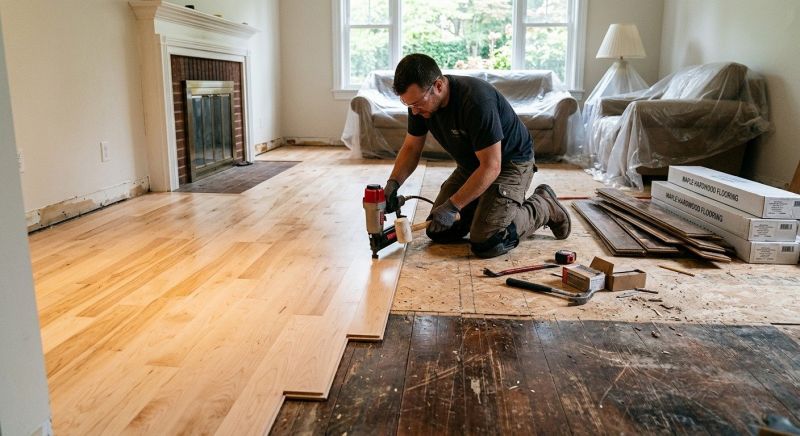 Maple Flooring Installation in Prince William County, VA