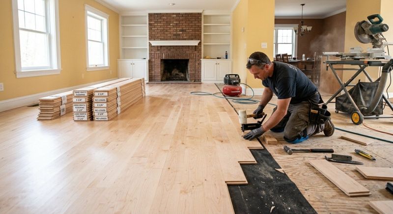 Maple Flooring Installation in Woodbridge, VA