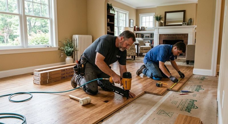 Oak Floor Installation in Burke, VA