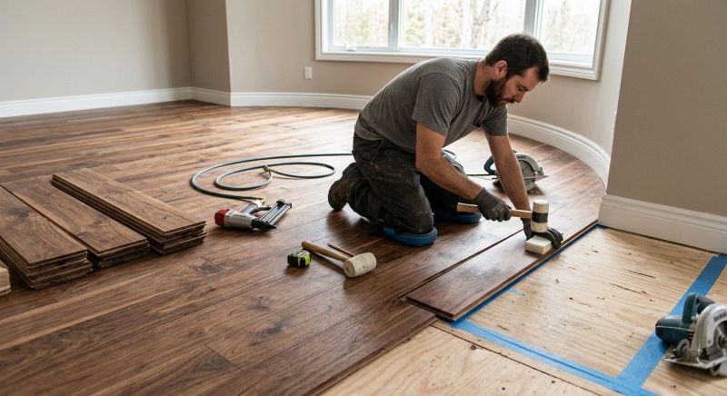 Walnut Flooring Installation in Stafford, VA