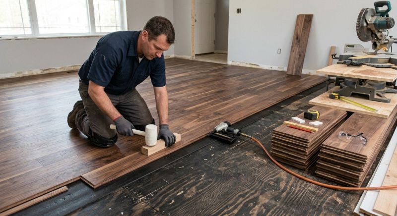 Walnut Flooring Installation in Stafford, VA