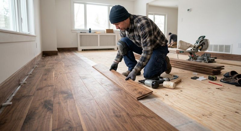 Walnut Flooring Installation in Stafford, VA