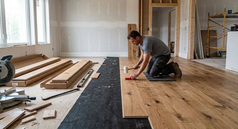Wide Plank Floor Installation in Stafford, VA