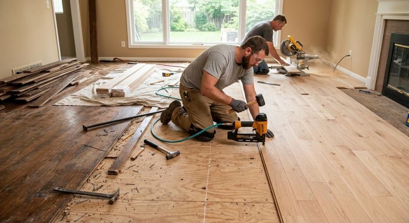 Wood Floor Replacement in Stafford, VA
