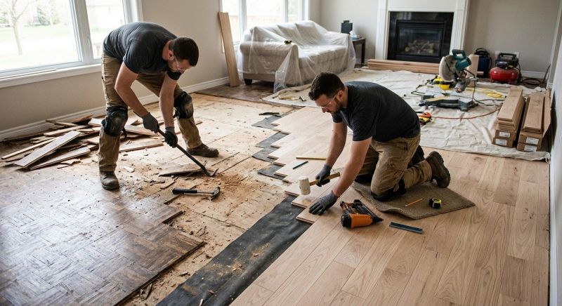 Wood Floor Replacement in Spotsylvania County, VA